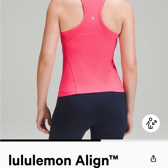 lululemon athletica Tops Lululemon Align Waist Length Racer Back